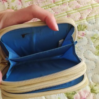 Monedero vintage floral pequeño