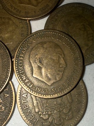1 Peseta 1953 Franco España