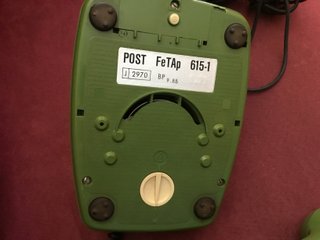 Teléfono Antiguo Feuer Notruf Verde