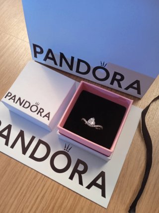 Anello Pandora Cuore Argento e Zirconia