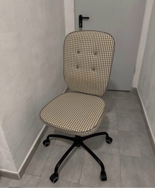 Silla de escritorio a cuadros vichy