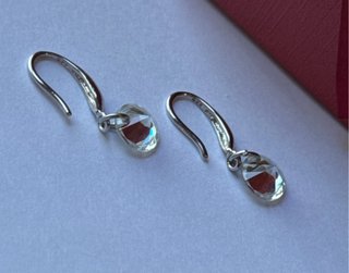 Orecchini in argento con diamante