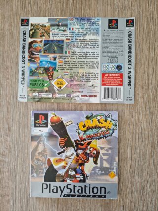 Manual y contraportada Crash Bandicoot 3 Warped PS