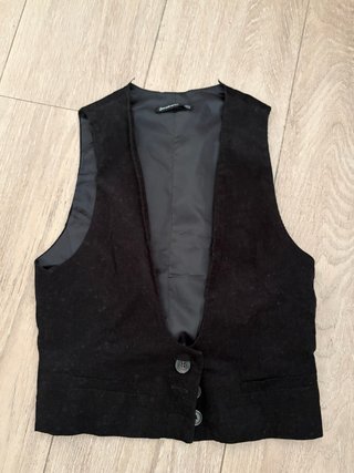 Chaleco Stradivarius Negro Talla S