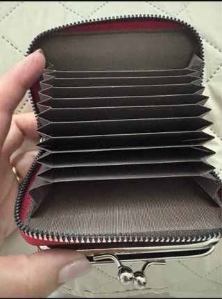 Monedero casual burdeos con asa