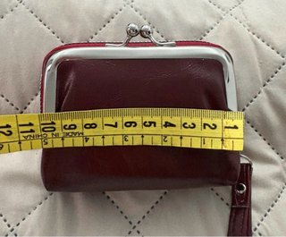Monedero casual burdeos con asa