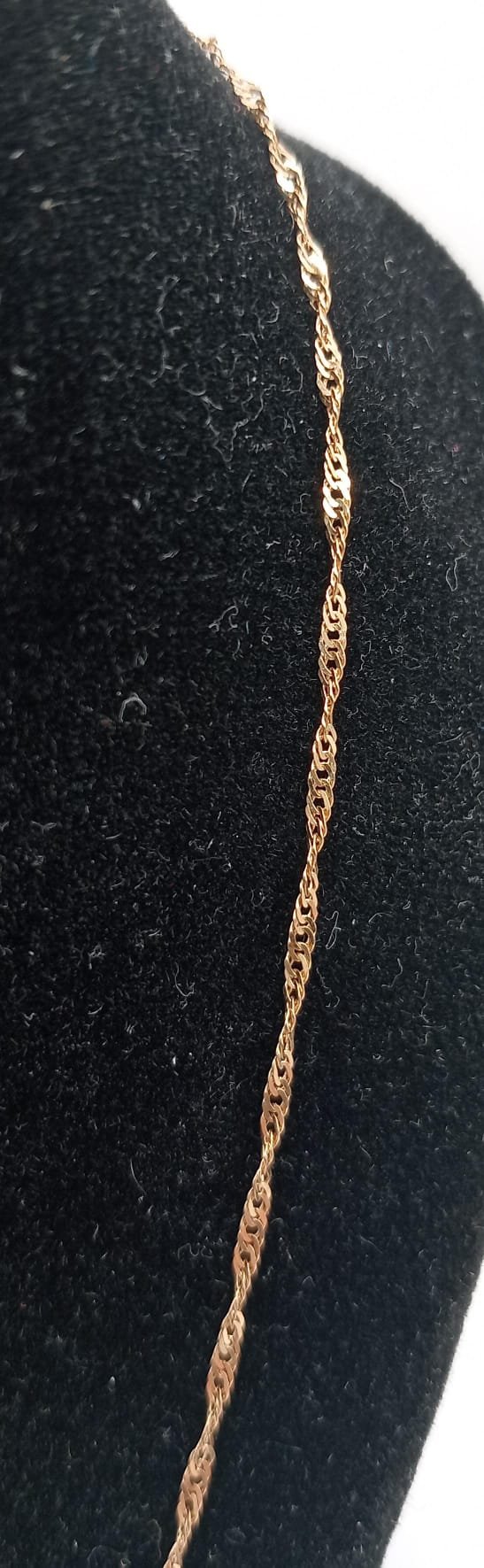 Cadena Singapour de oro 18k, 1,21gr, Ref. O-412.