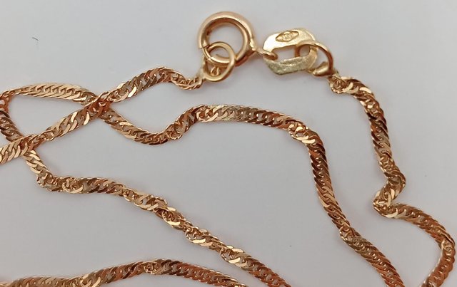 Cadena Singapour de oro 18k, 1,21gr, Ref. O-412.