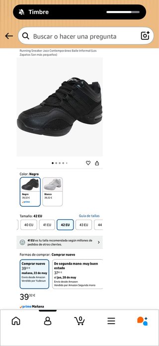 Zapatillas de baile negras