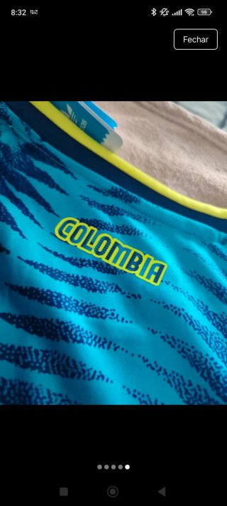 Camisola Colômbia Azul e Amarelo