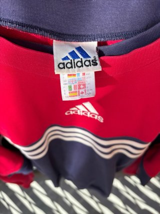Sudadera Adidas Roja y Azul