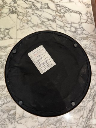 Pouf Eichholtz Velluto Blu e Oro