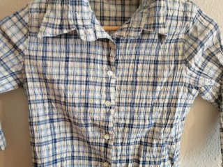 Camisa de cuadros ajustada