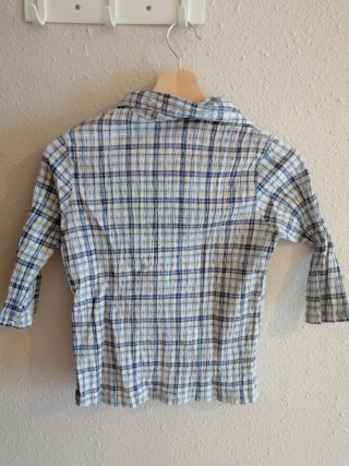 Camisa de cuadros ajustada