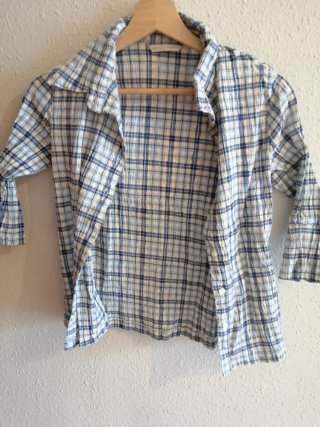 Camisa de cuadros ajustada