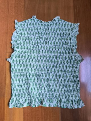Blusa SOHO & CO verde sin mangas Talla XS