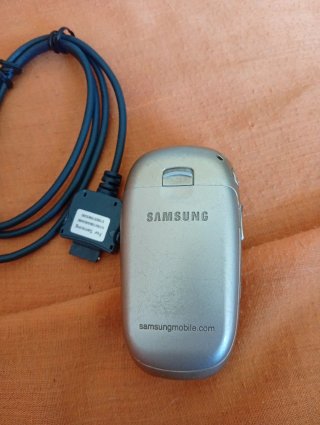 Cellulare Samsung Argento con Cavo