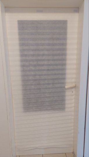Confezione di 3 tende plissettate senza trapano con adesivo