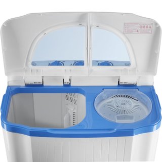 Mini lavadora 4,5 kg con centrifugadora 3,5 kg, blanco
