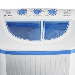 Mini lavadora 4,5 kg con centrifugadora 3,5 kg, blanco