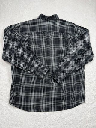 Camisa Lacoste cuadros gris y negro