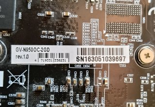 Gigabyte GeForce GTX 950 OC 2GB GDDR5