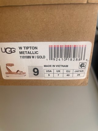 Sandalias UGG Beige y Doradas