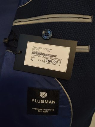 Traje de hombre azul