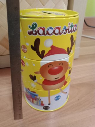Hucha Lacasa Navidad Lata