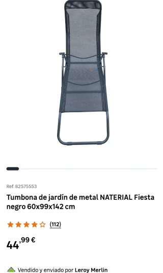 2 Tumbonas Naterial Plegables