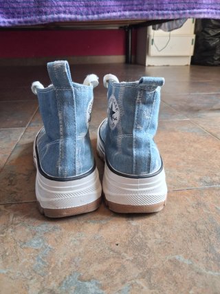 Converse All Star Plataforma Denim Azul Y2K