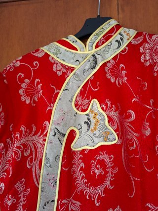 Vestito cinese tradizionale rosso taglia M
