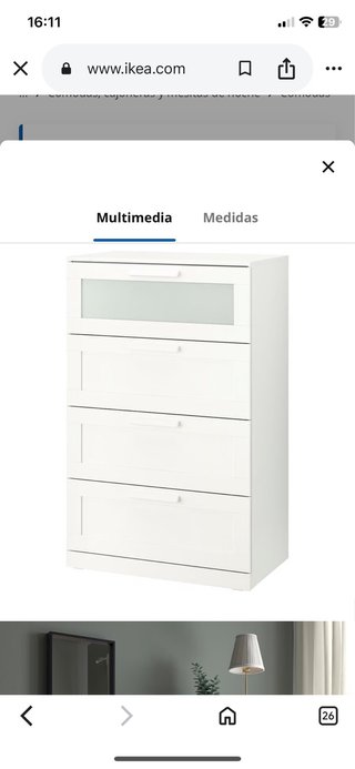 Cómoda Brimnes Ikea Blanca Madera