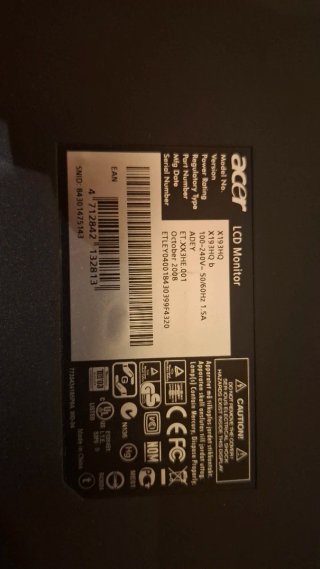Monitor Acer Negro