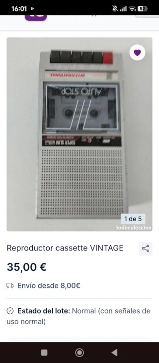 Reproductor Cassette Vintage