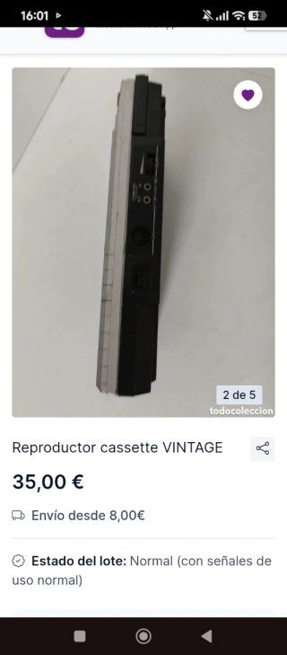 Reproductor Cassette Vintage