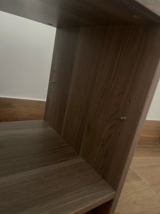 Mesita auxiliar 2 baldas madera