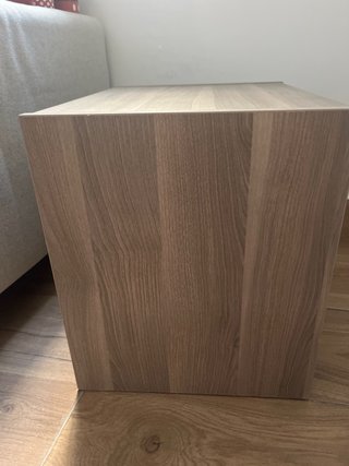 Mesita auxiliar 2 baldas madera