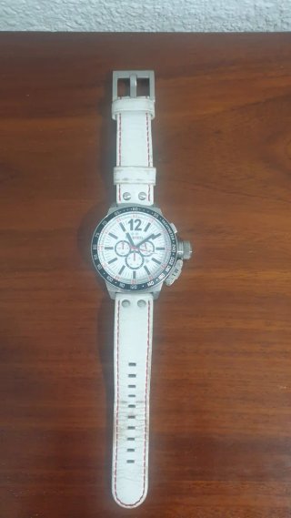 TW Steel Reloj Blanco y Plateado