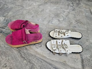 Lote 2 pares sandalias mujer