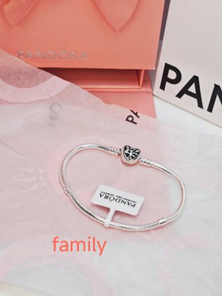 Pulsera Pandora 19 cm Corazón Árbol Familia