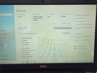 Portátil Dell Inspiron 5537 i7 8GB RAM SSD