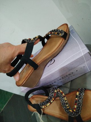Sandali donna zeppa 4.5 cm n.41
