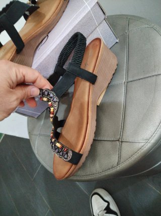 Sandali donna zeppa 4.5 cm n.41