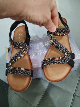 Sandali donna zeppa 4.5 cm n.41