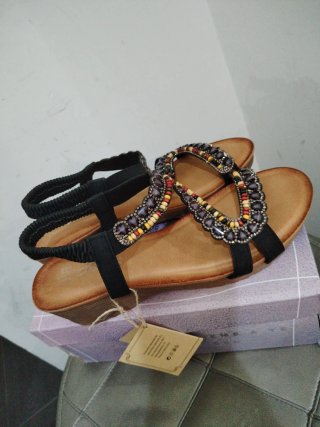 Sandali donna zeppa 4.5 cm n.41