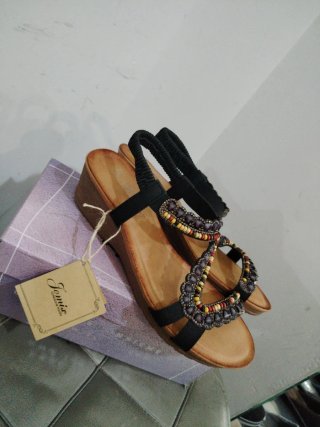 Sandali donna zeppa 4.5 cm n.41