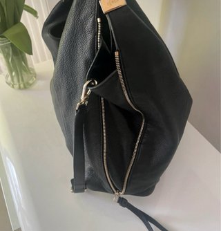 Bolso Furla Negro Piel Grande Hobo Shopper
