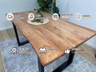 Nueva mesa madera maciza Acacia