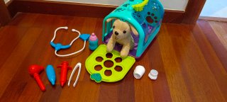 Juego veterinario perro con accesorios